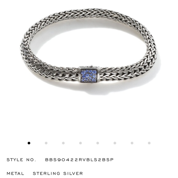John Hardy Jewelry - John Hardy women’s classic chain 7.5 mm sterling silver with blue sapphire
